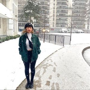 Green oversized jacket